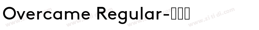 Overcame Regular字体转换
